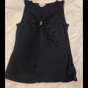 Gently used Michael by Michael Kors petite L sleeveless top with gold hardware